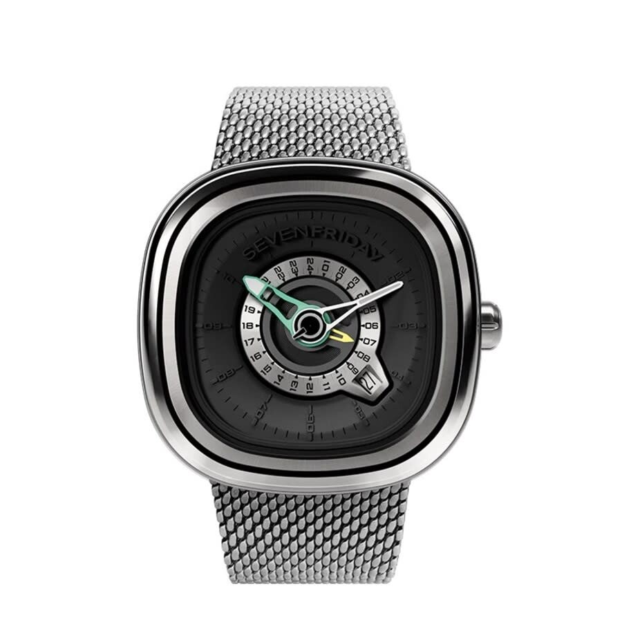 Sevenfriday PG Automatic Black Dial Men's Watch PG1/01 M "GMT"