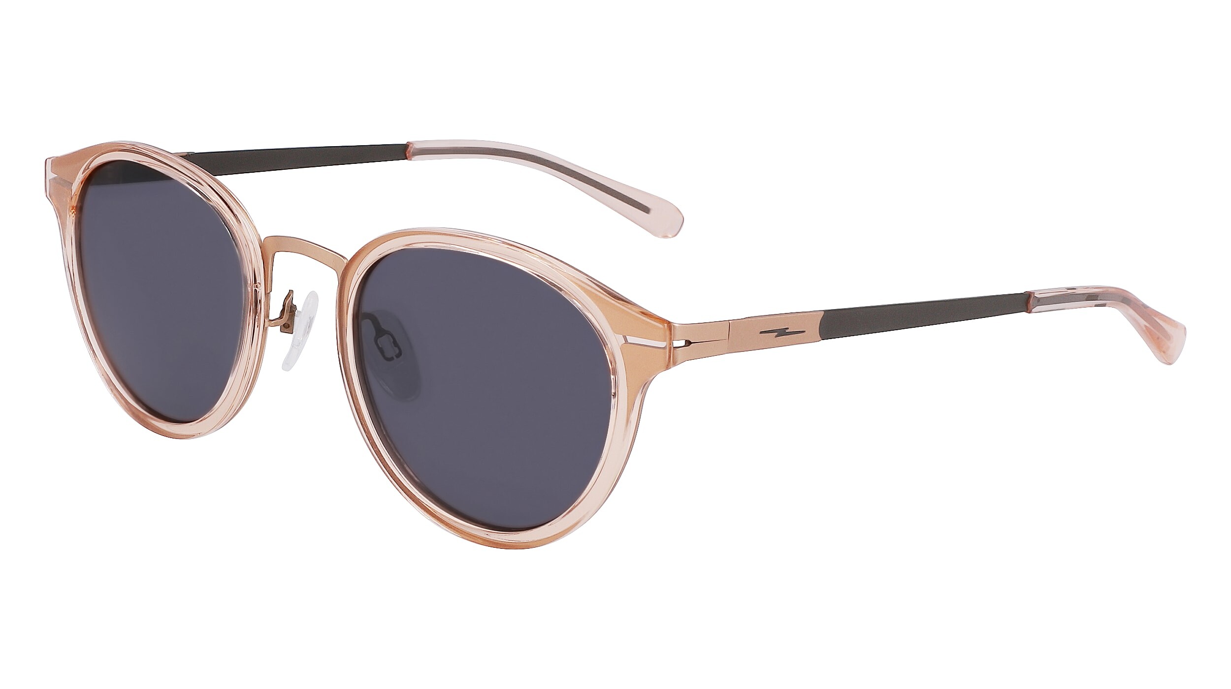 Shinola Detroit Unisex SH2301S Shiny Silver Round Sunglasses Flexon 51mm New Shinola main image 3