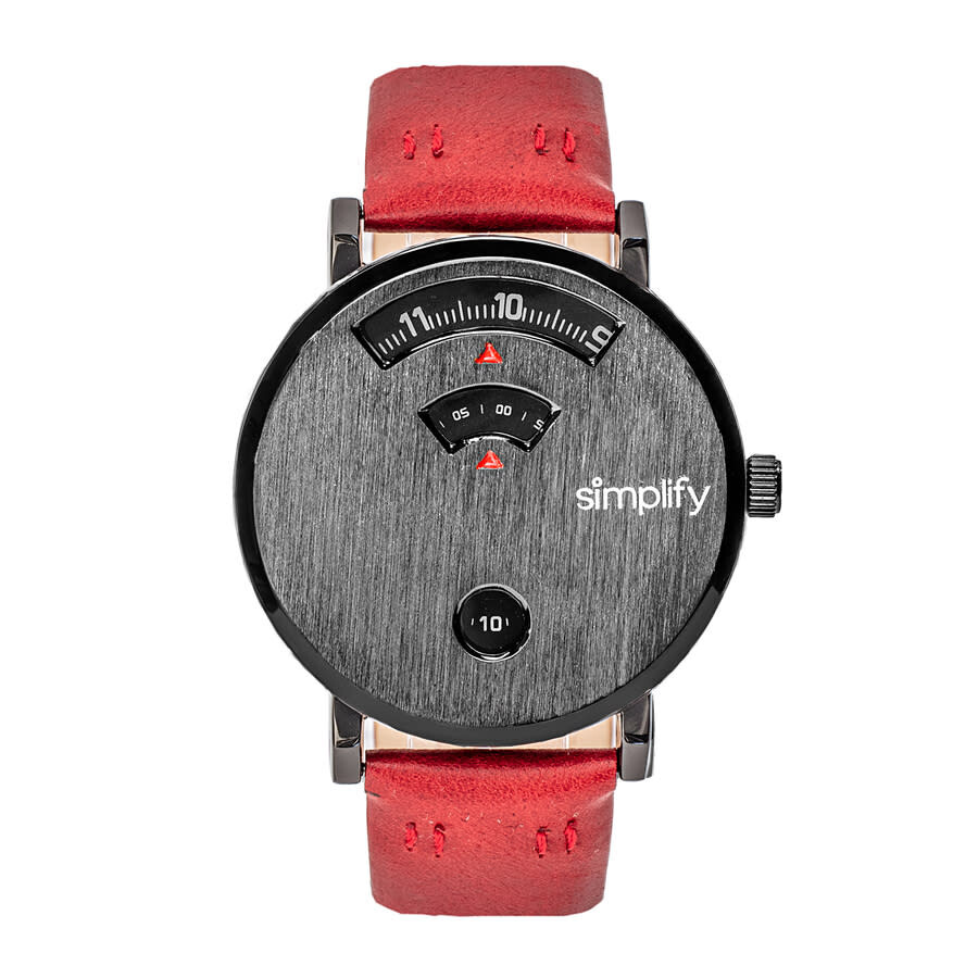 Simplify The 7000 Black Dial Unisex Watch SIM7003
