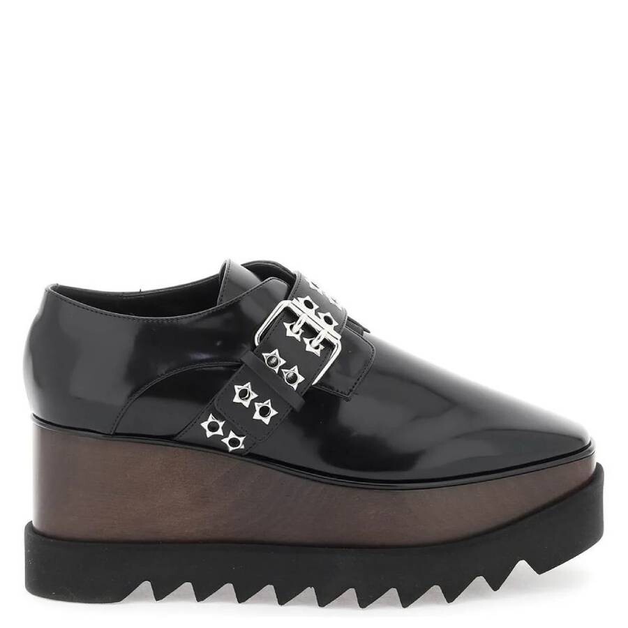 Stella McCartney Black Crystal Star Elyse Platform Oxfords