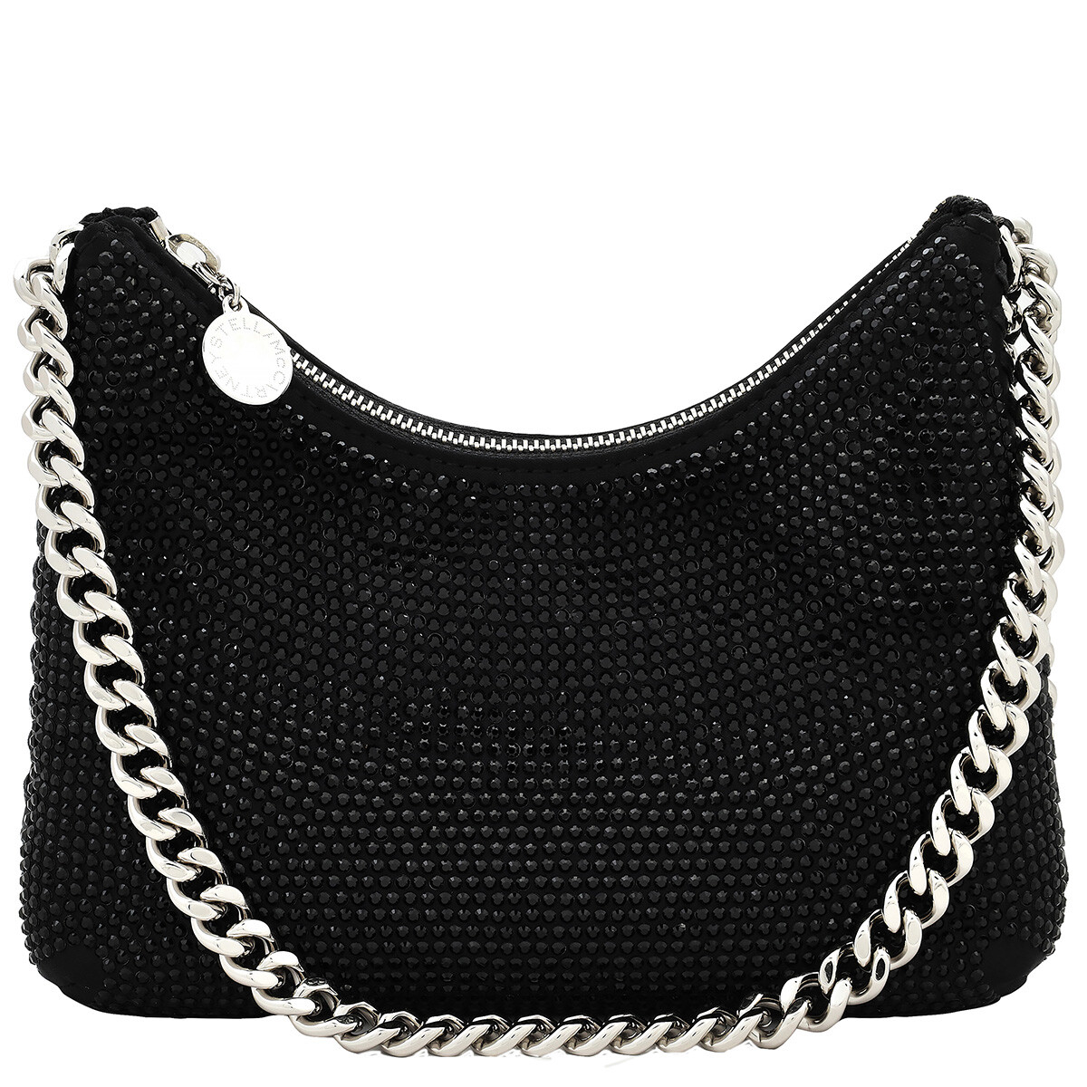 Stella McCartney Ladies Navy Falabella Fold Over Chain Tote Bag 
