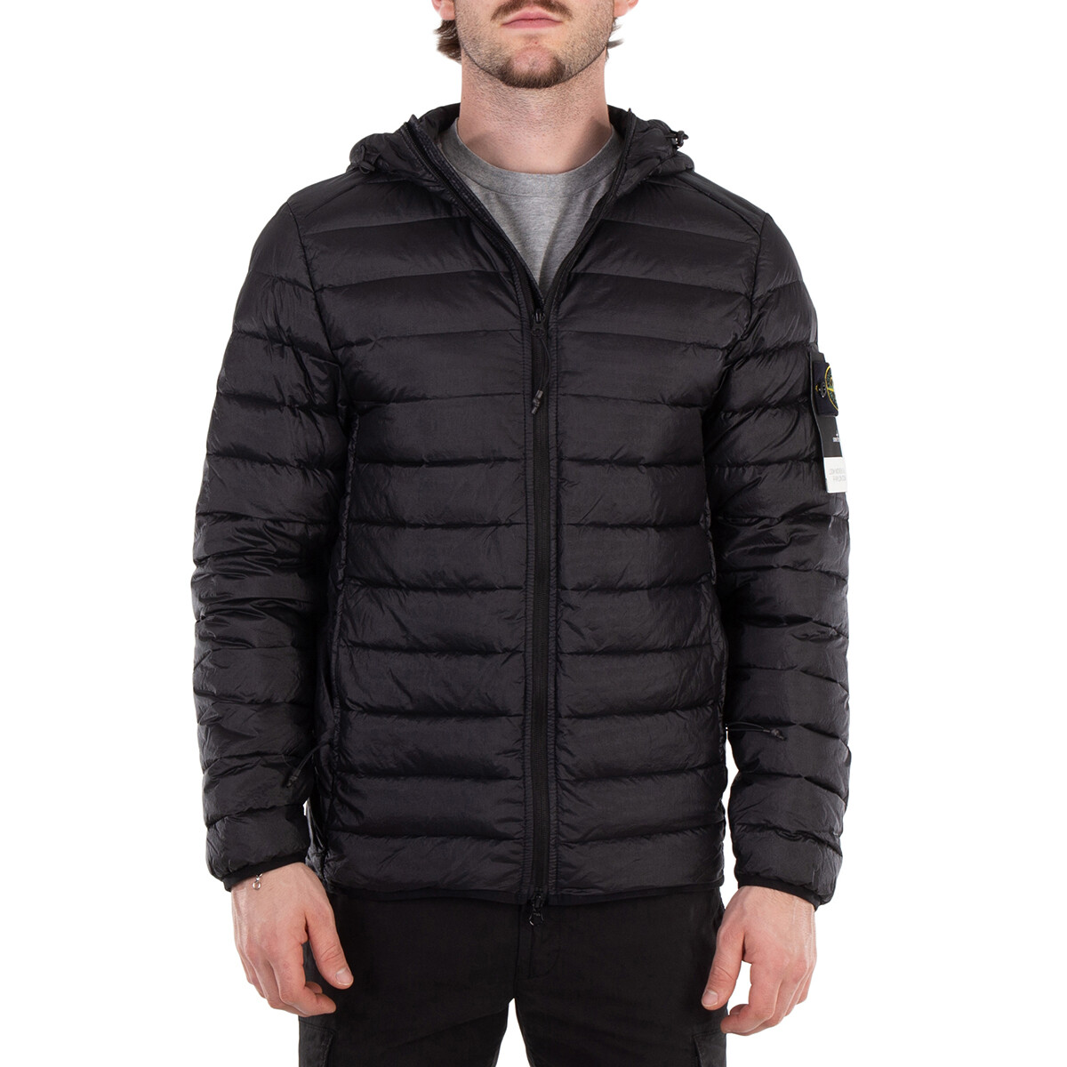 Stone Island Men's Black Pertex Quantum Packable Jacket