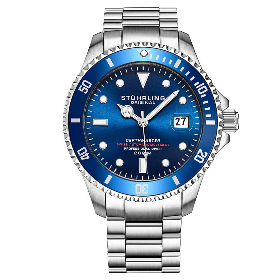 Stuhrling Original Aquadiver Automatic Blue Dial Men's Watch M13535
