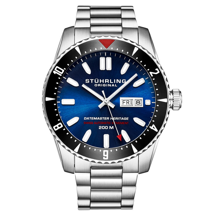 Stuhrling Original Aquadiver Automatic Blue Dial Men's Watch M16758