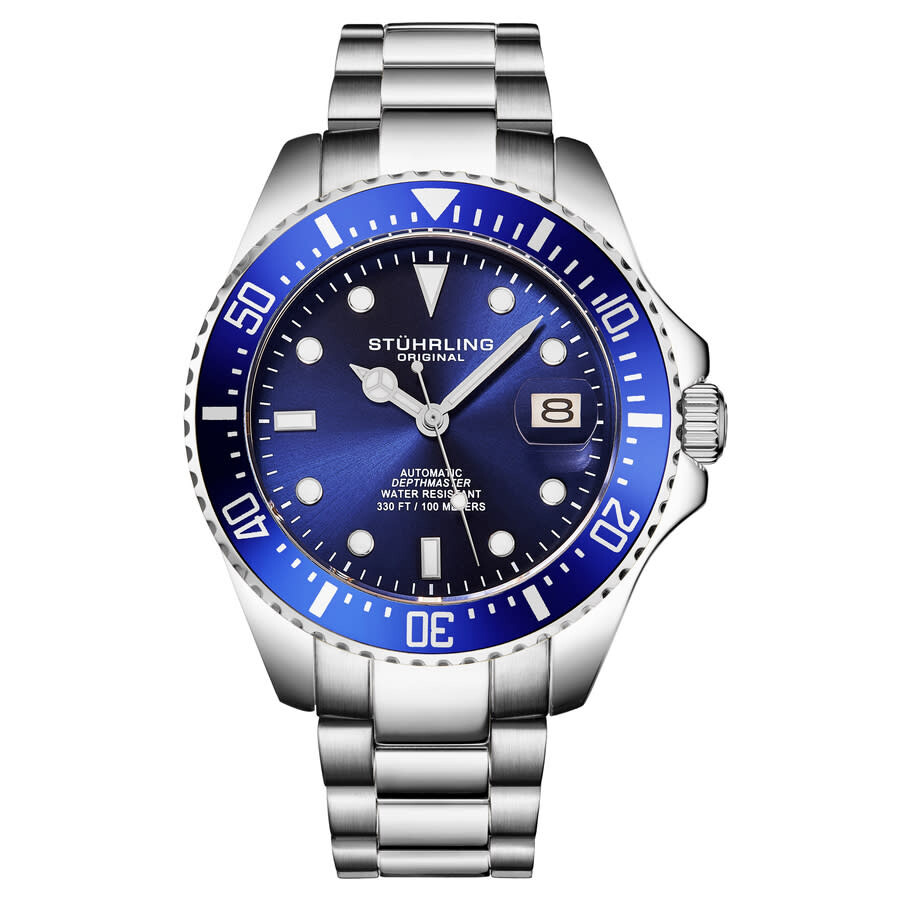 Stuhrling Original Aquadiver Automatic Blue Dial Men's Watch M18254