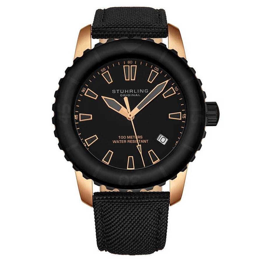 Stuhrling Original Aquadiver Black Dial Men's Watch M15241