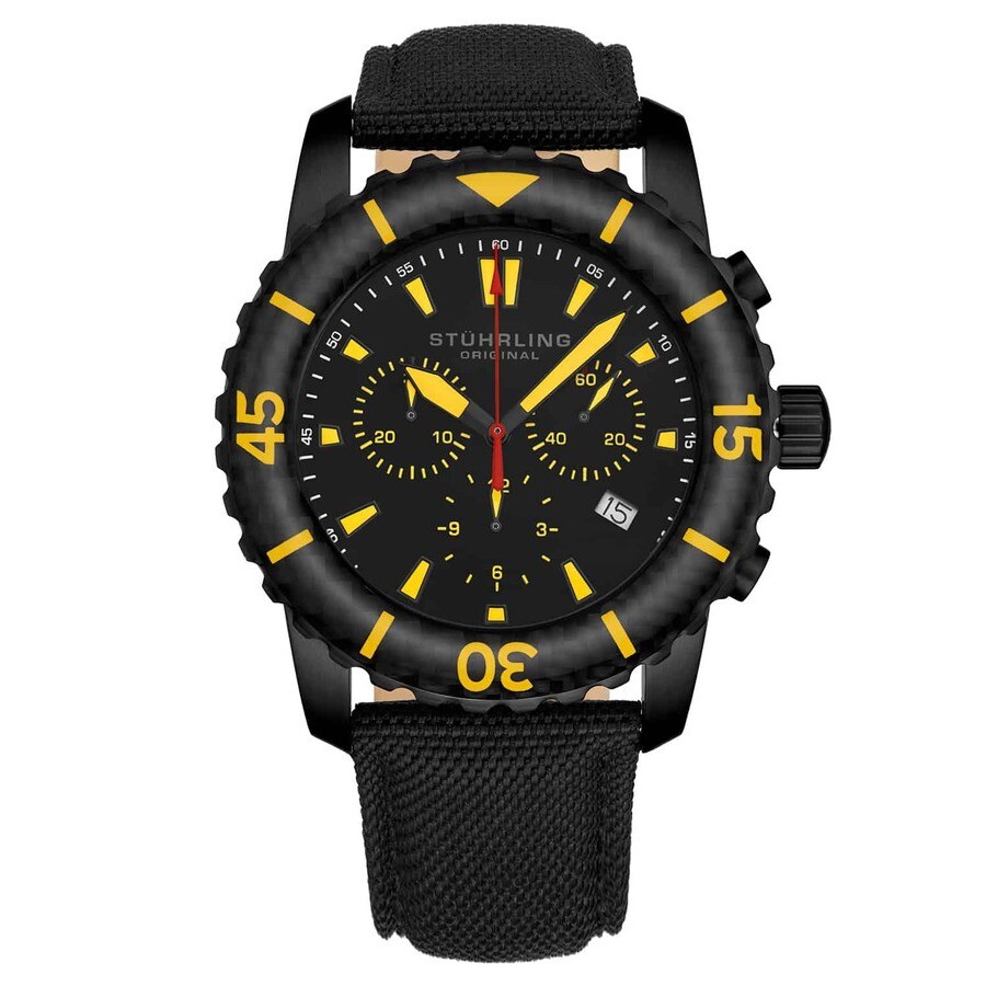 Stuhrling Original Aquadiver Black Dial Men's Watch M15243