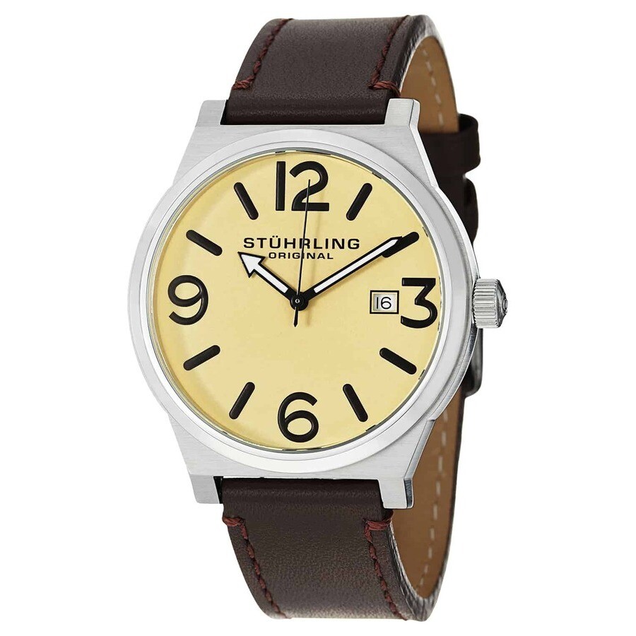 Stuhrling Original Aviator Champagne Dial Men's Watch M15279
