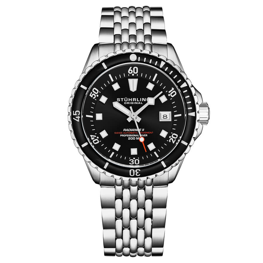 Stuhrling Original Depthmaster Automatic Black Dial Men's Watch M18010