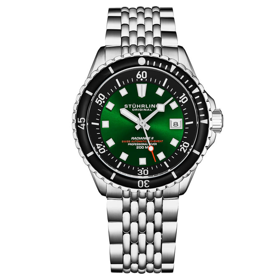Stuhrling Original Depthmaster Automatic Green Dial Men's Watch M18012