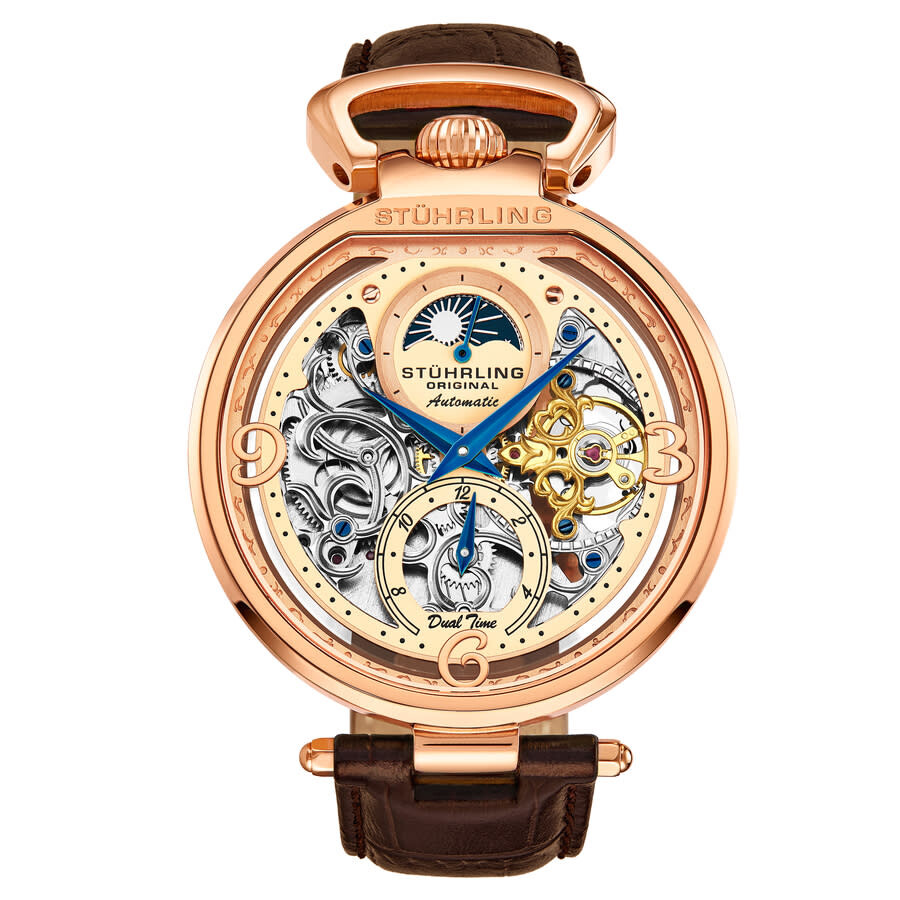 Stuhrling Original Legacy Automatic Rose Gold Dial Men's Watch M16752
