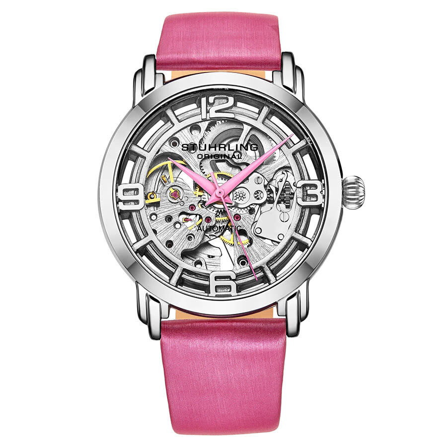 Stuhrling Original Legacy Automatic Silver Seleton Dial Ladies Watch M13637