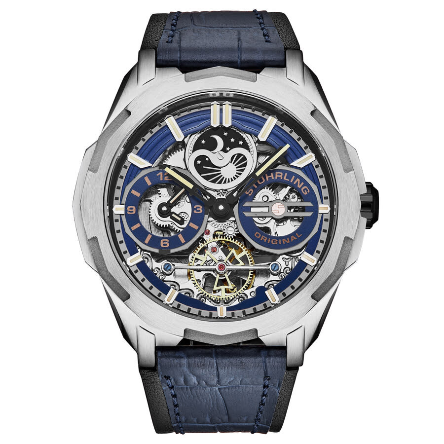 Stuhrling Original Legacy Chronograph Automatic Blue Dial Men's Watch M18221