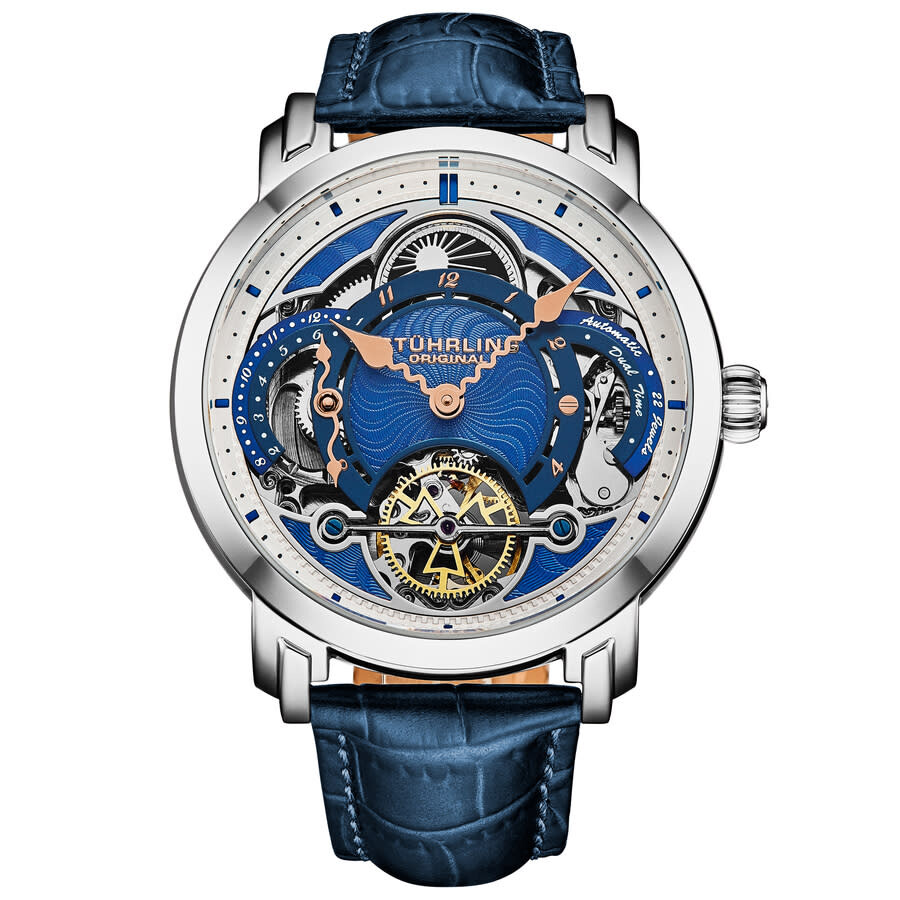 Stuhrling Original Legacy Chronograph Automatic Blue Dial Men's Watch M18234