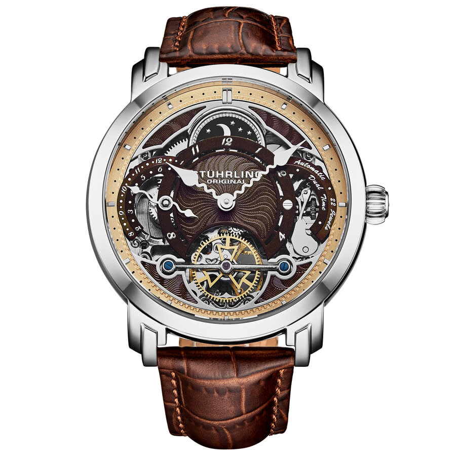 Stuhrling Original Legacy Chronograph Automatic Brown Dial Men's Watch M18233