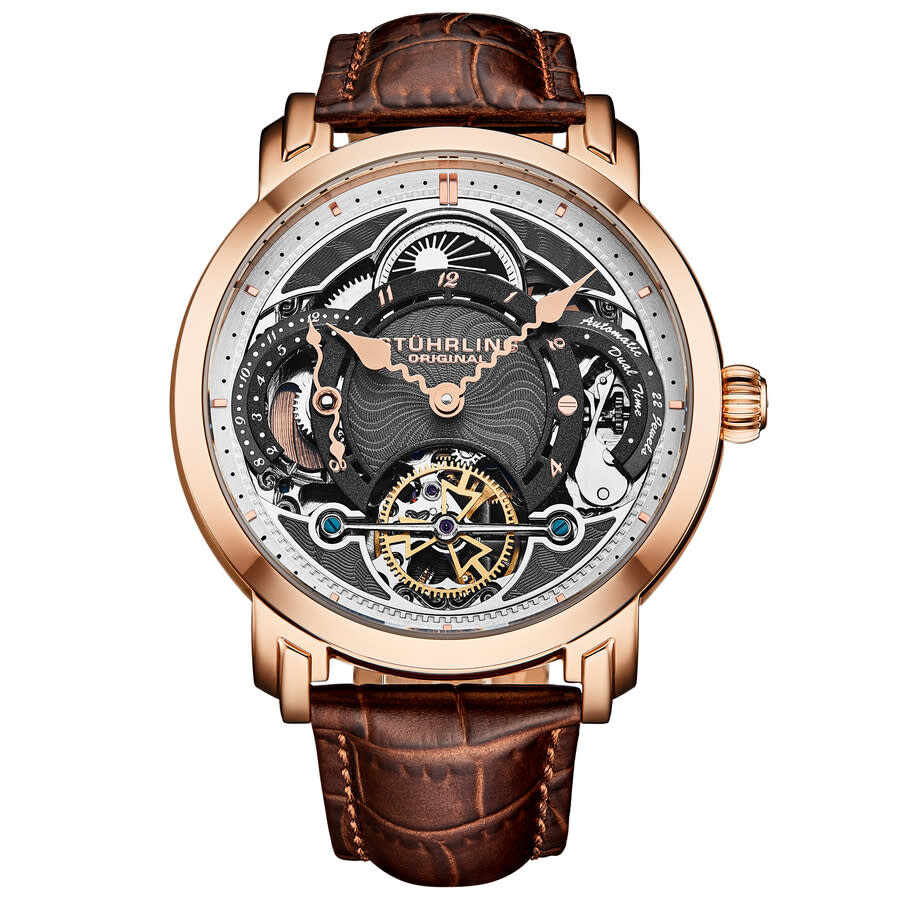 Stuhrling Original Legacy Chronograph Automatic Brown Dial Men's Watch M18235