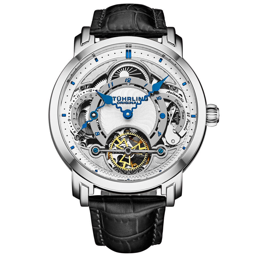 Stuhrling Original Legacy Chronograph Automatic Silver Dial Men's Watch M18232