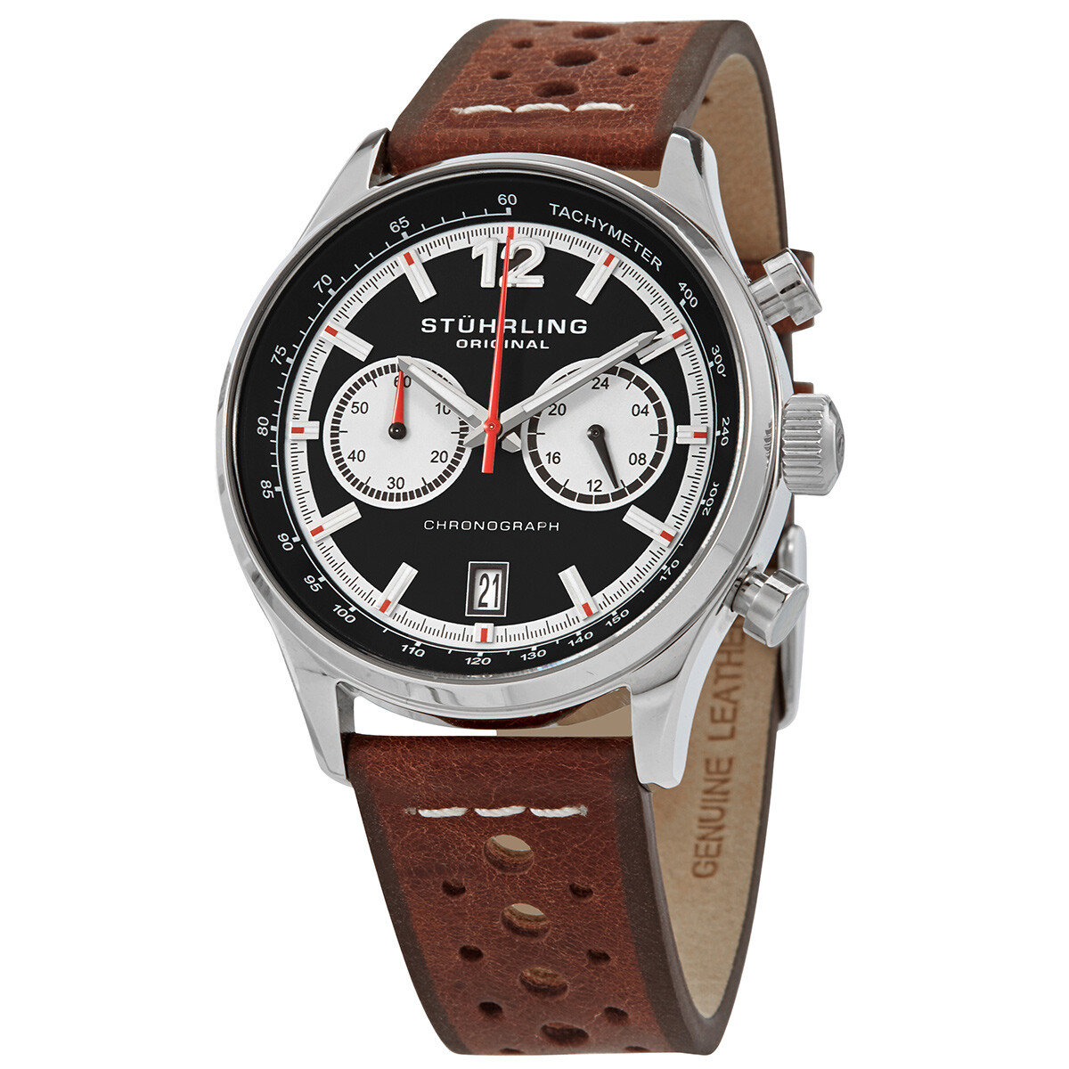 Stuhrling Original Monaco Black Dial Men's Watch M15560