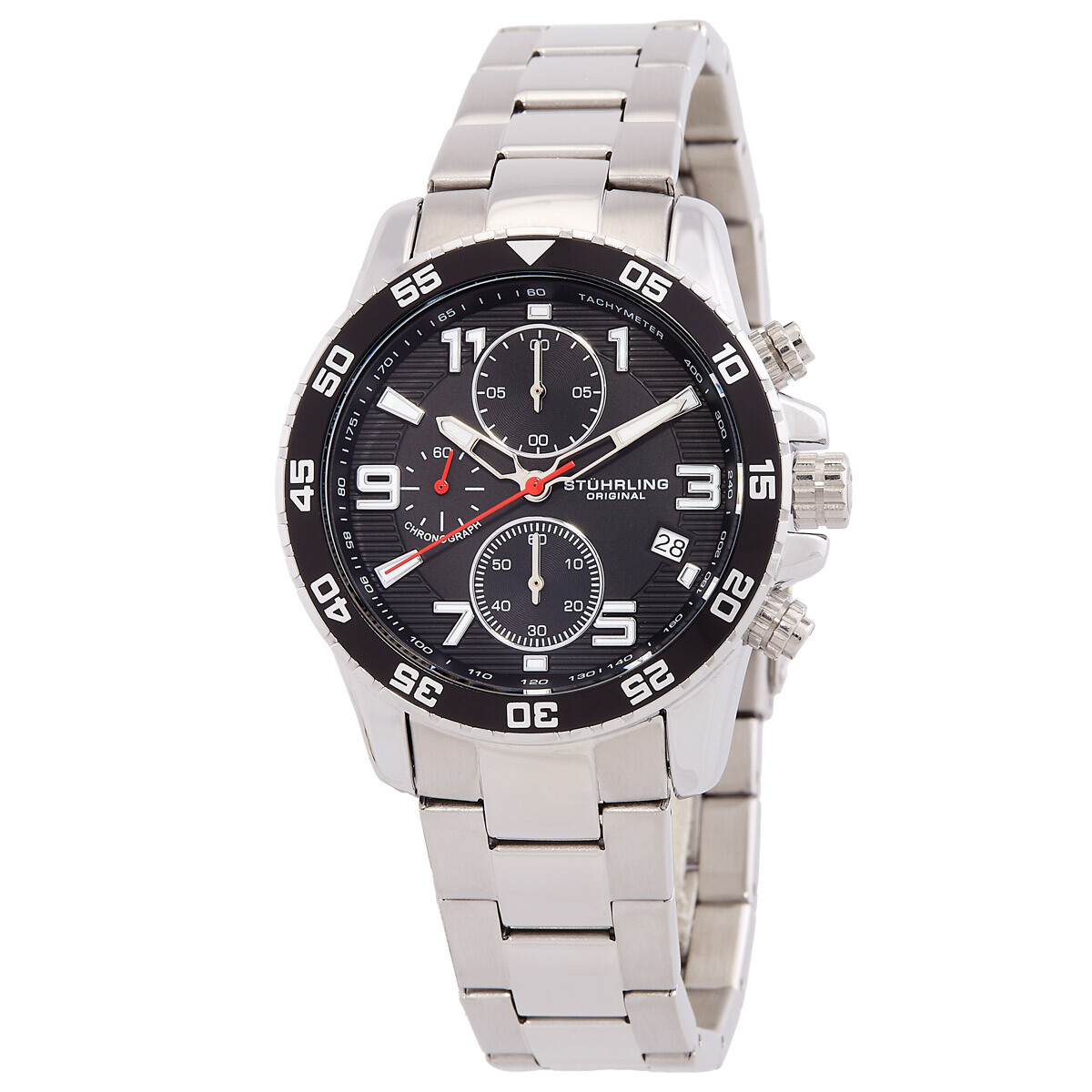 Stuhrling Original Monaco Black Dial Men's Watch M15791