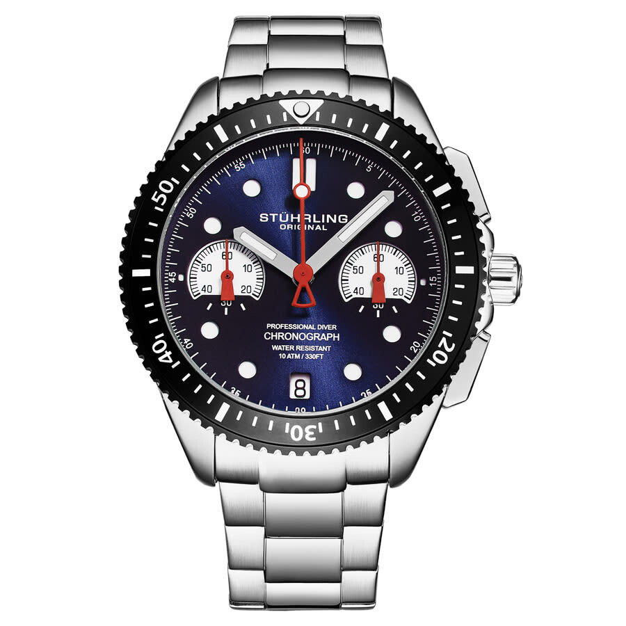 Stuhrling Original Monaco Chronograph Quartz Blue Dial Men's Watch M17168