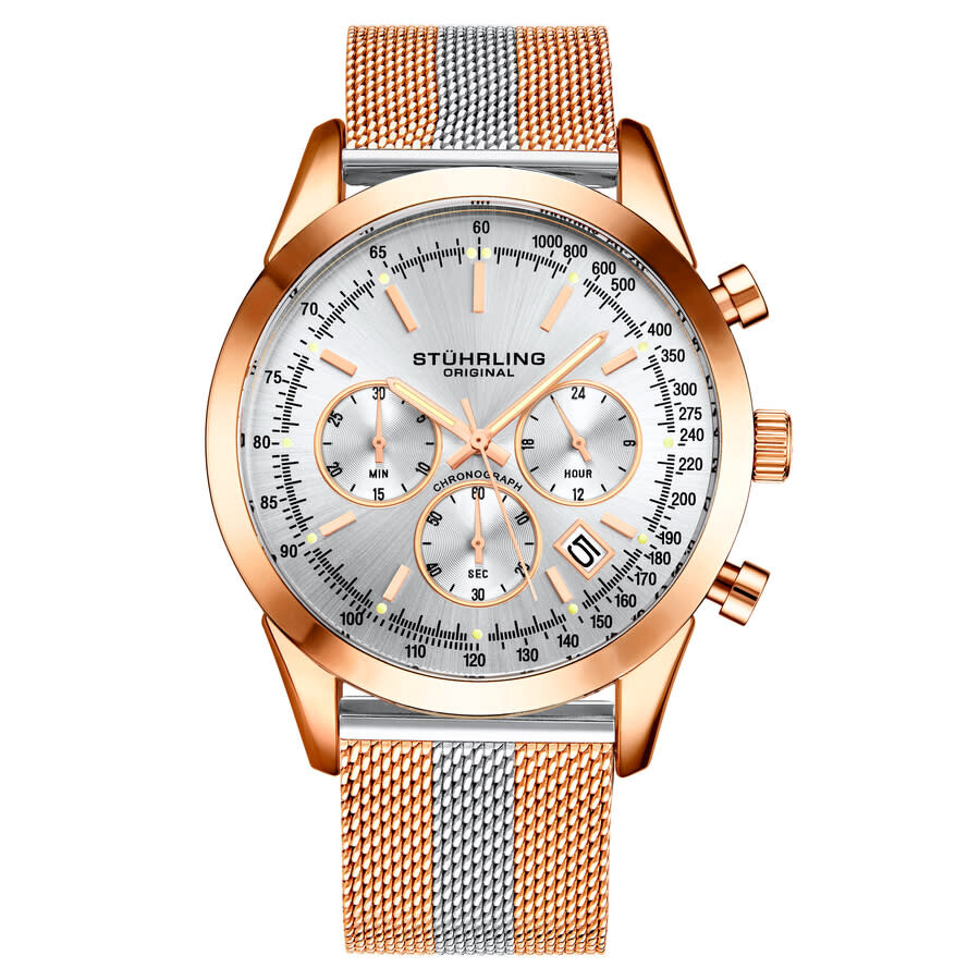 Stuhrling Original Monaco Silver-tone Dial Men's Watch M15859