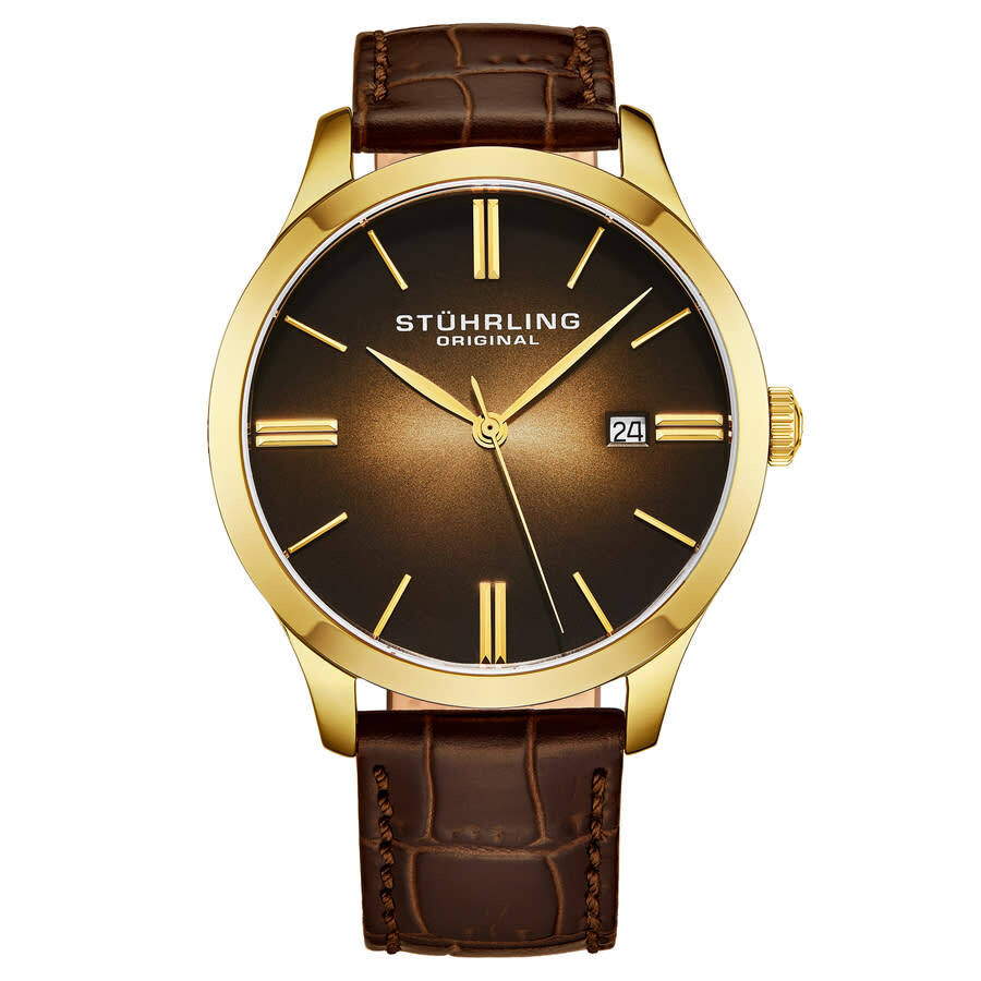 Stuhrling Original Symphony Quartz Brown Dial Men's Watch M17968