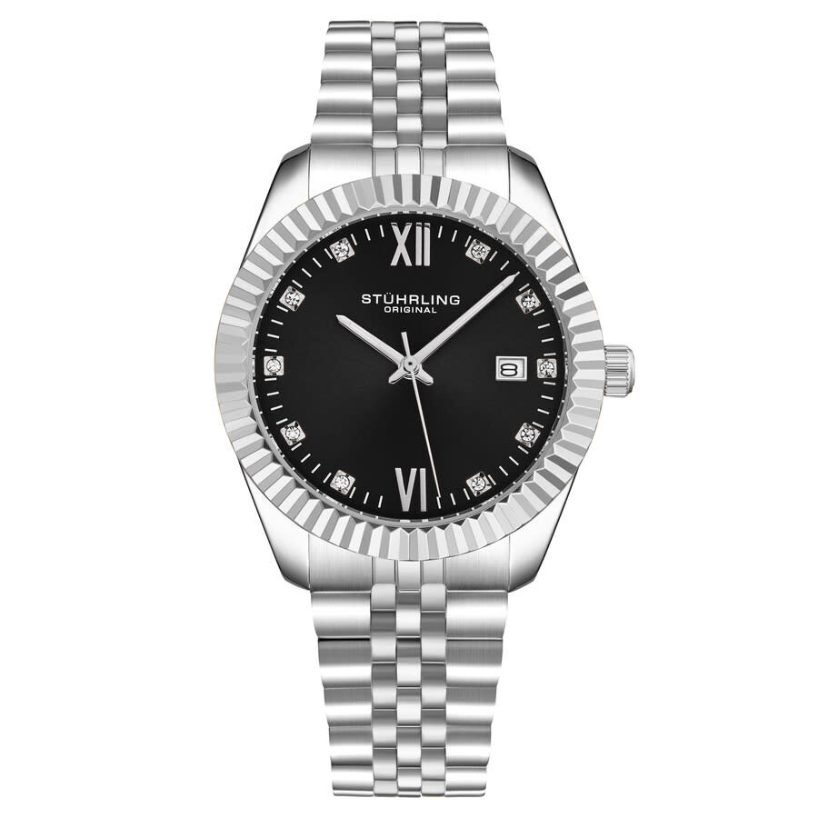 Stuhrling Original Symphony Quartz Black Dial Ladies Watch M17178