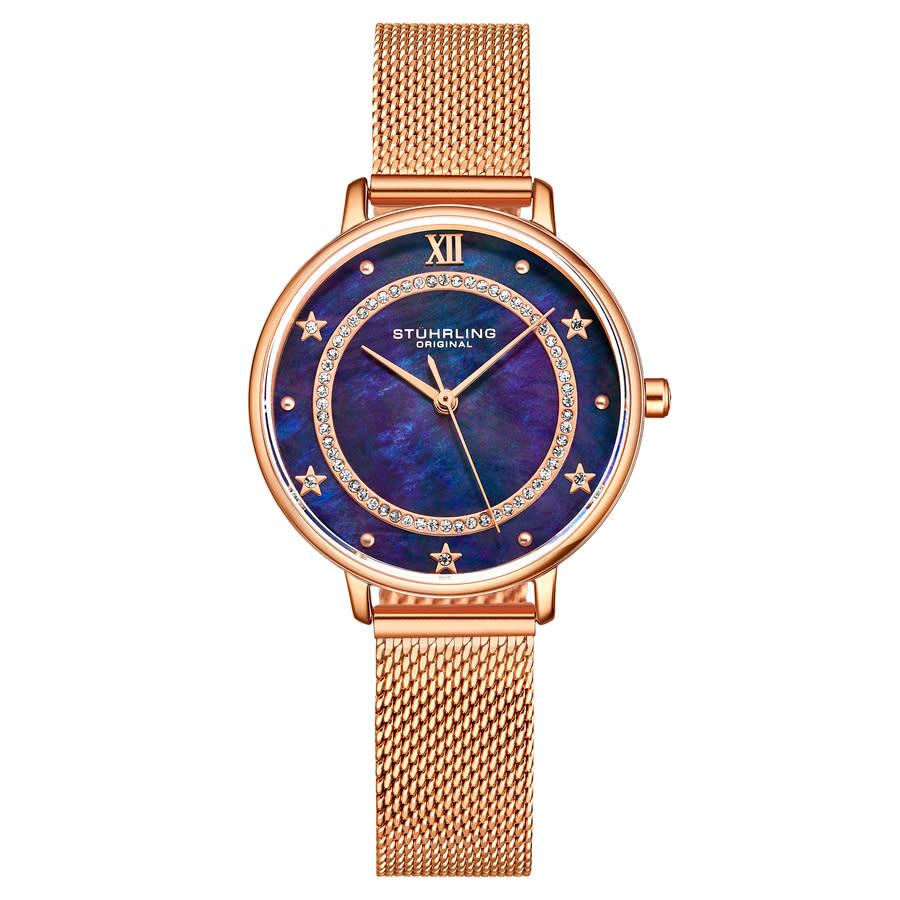 Stuhrling Original Symphony Quartz Blue Dial Ladies Watch M16807