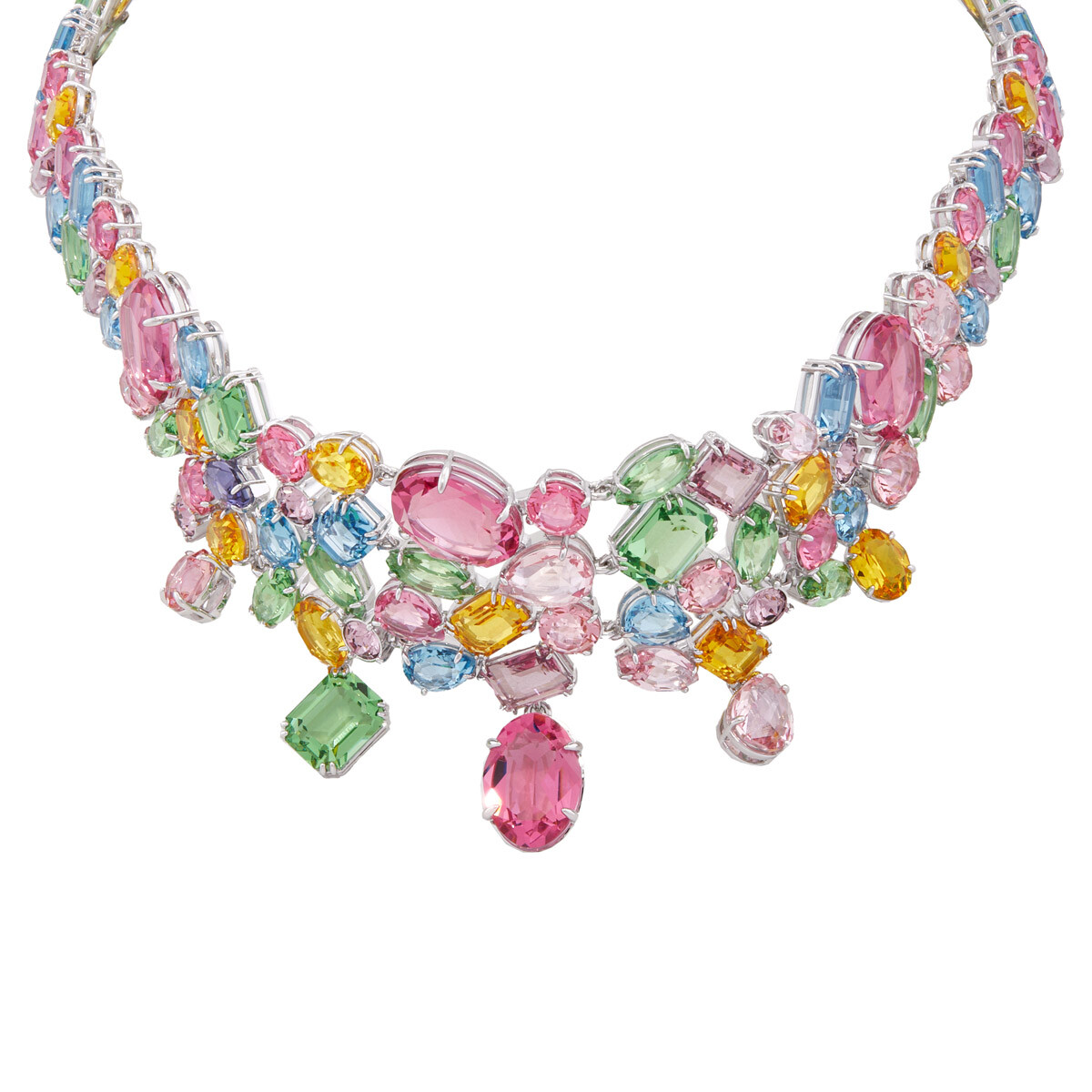 Swarovski Millenia White Rhodium Plated Octagon Cut Pave