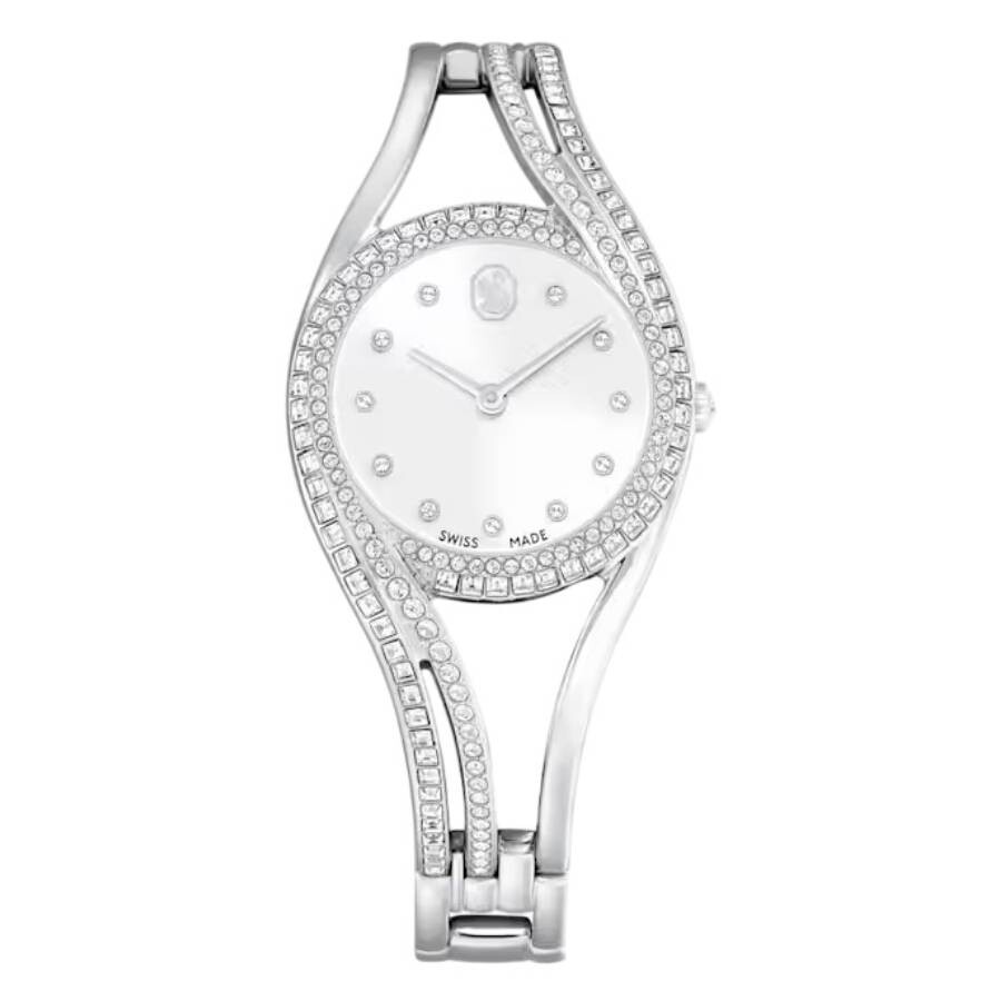 Swarovski Symbolica Star Quartz Crystal Silver Dial Ladies Watch