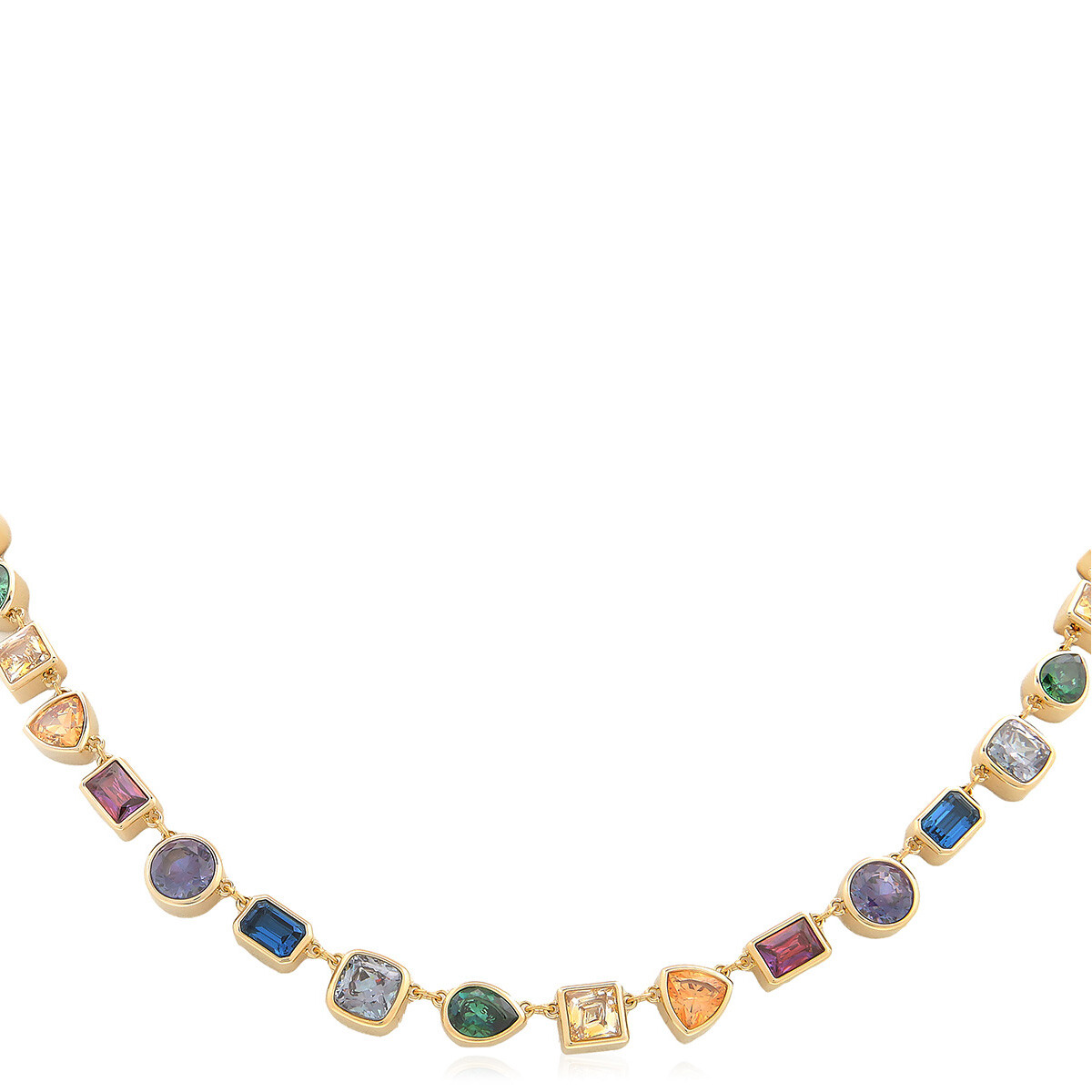 Swarovski Ladies Harmonia White Cushion Cut Crystal Choker