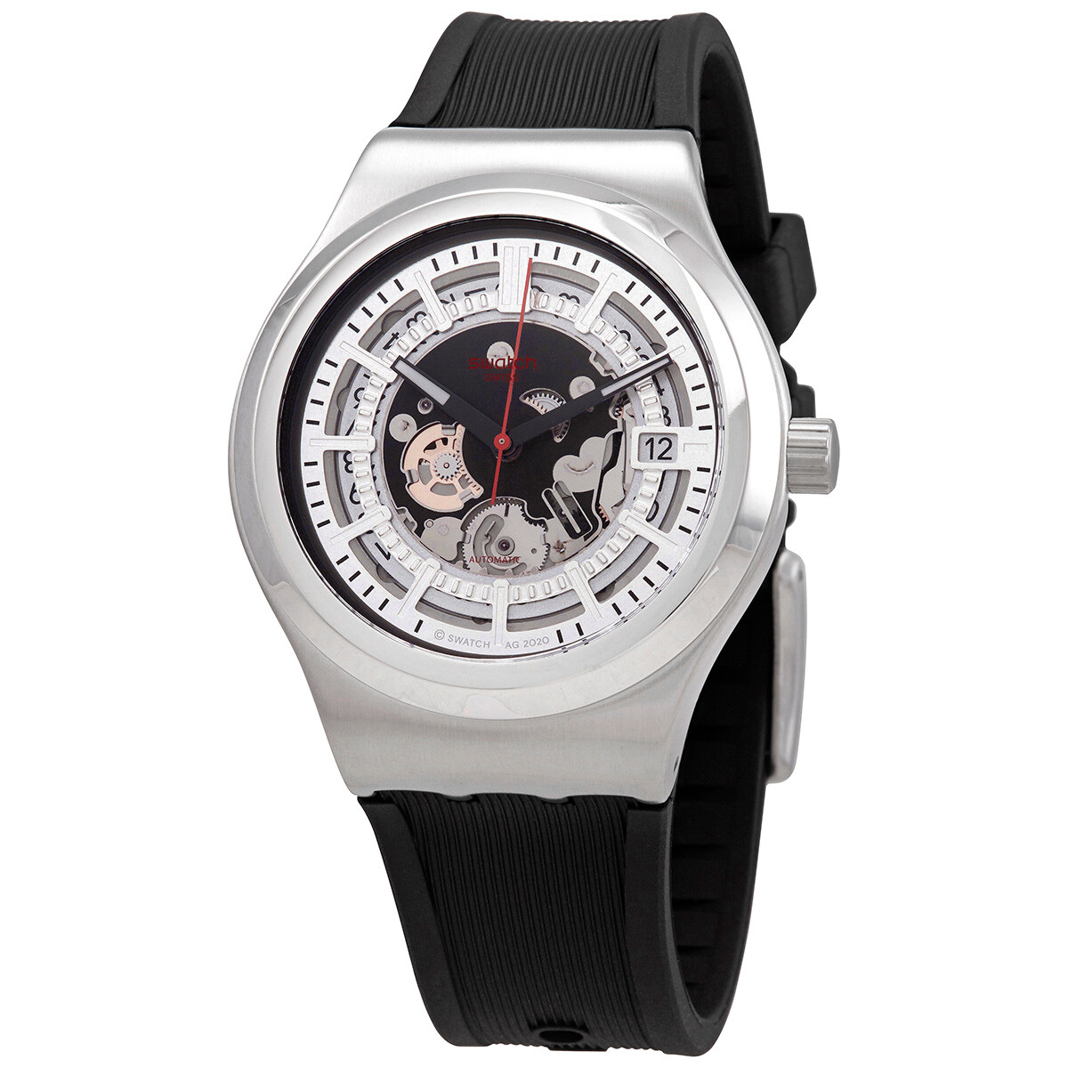 Swatch Originals Skeletor Black Silicone Men's Watch SUOB134