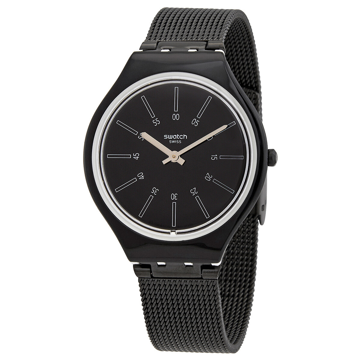 Swatch Skinotte Quartz Black Dial Ladies Watch SVOB100M