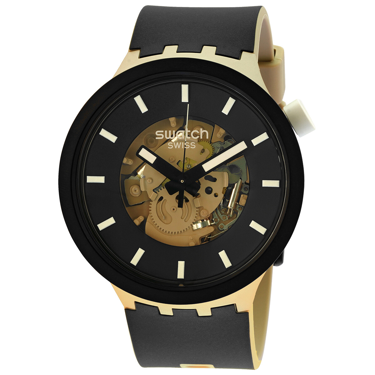 腕時計　レディース　SWATCH SKIN　TRI-GOLD Swatch Skin Classic BIOSOURCED TRI-Gold Again L Quartz Watch