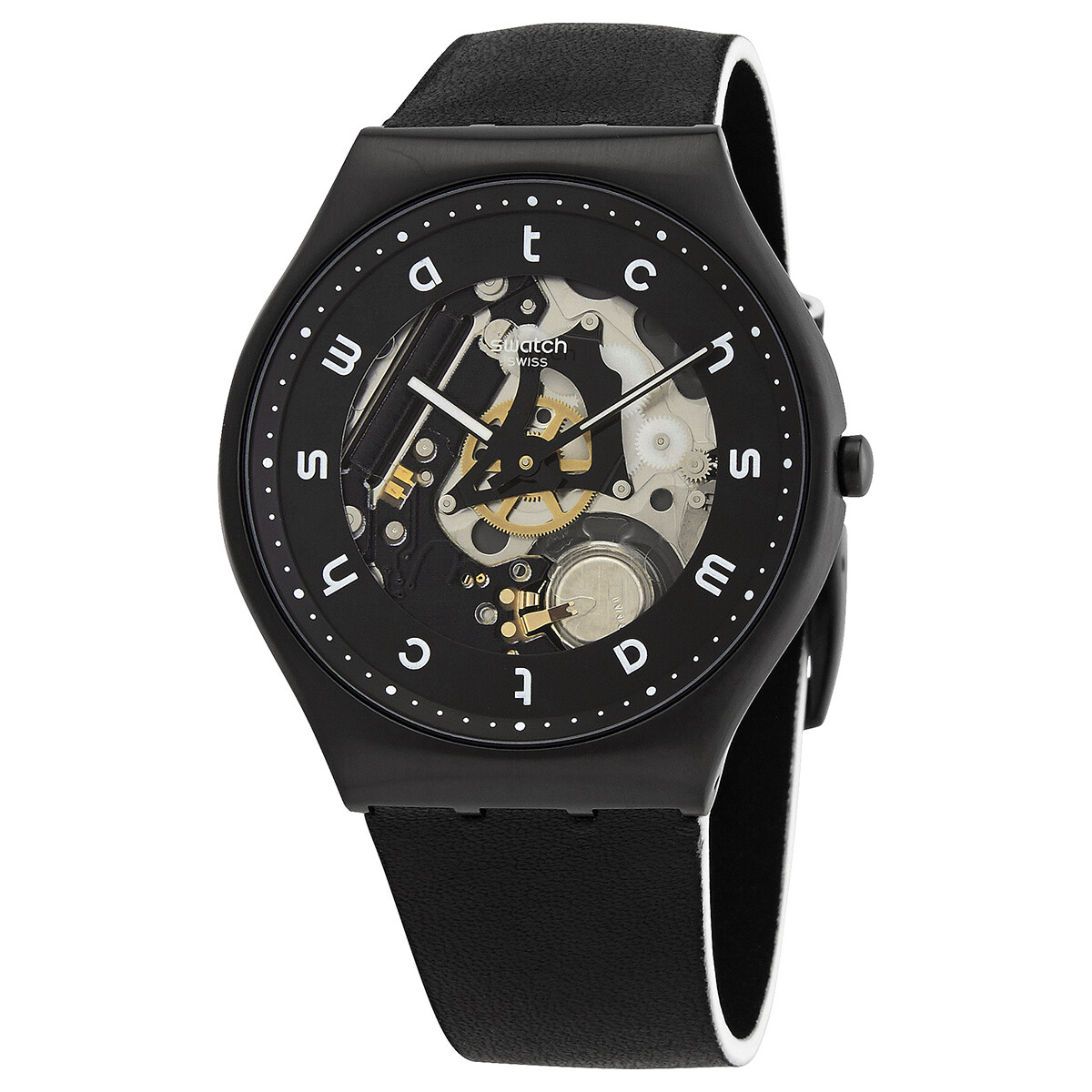 新品 Swatch XX-RATED BLACK Swatch XX-RATED BLACK Unisex Watch SUOB402 - Jacob Time Inc