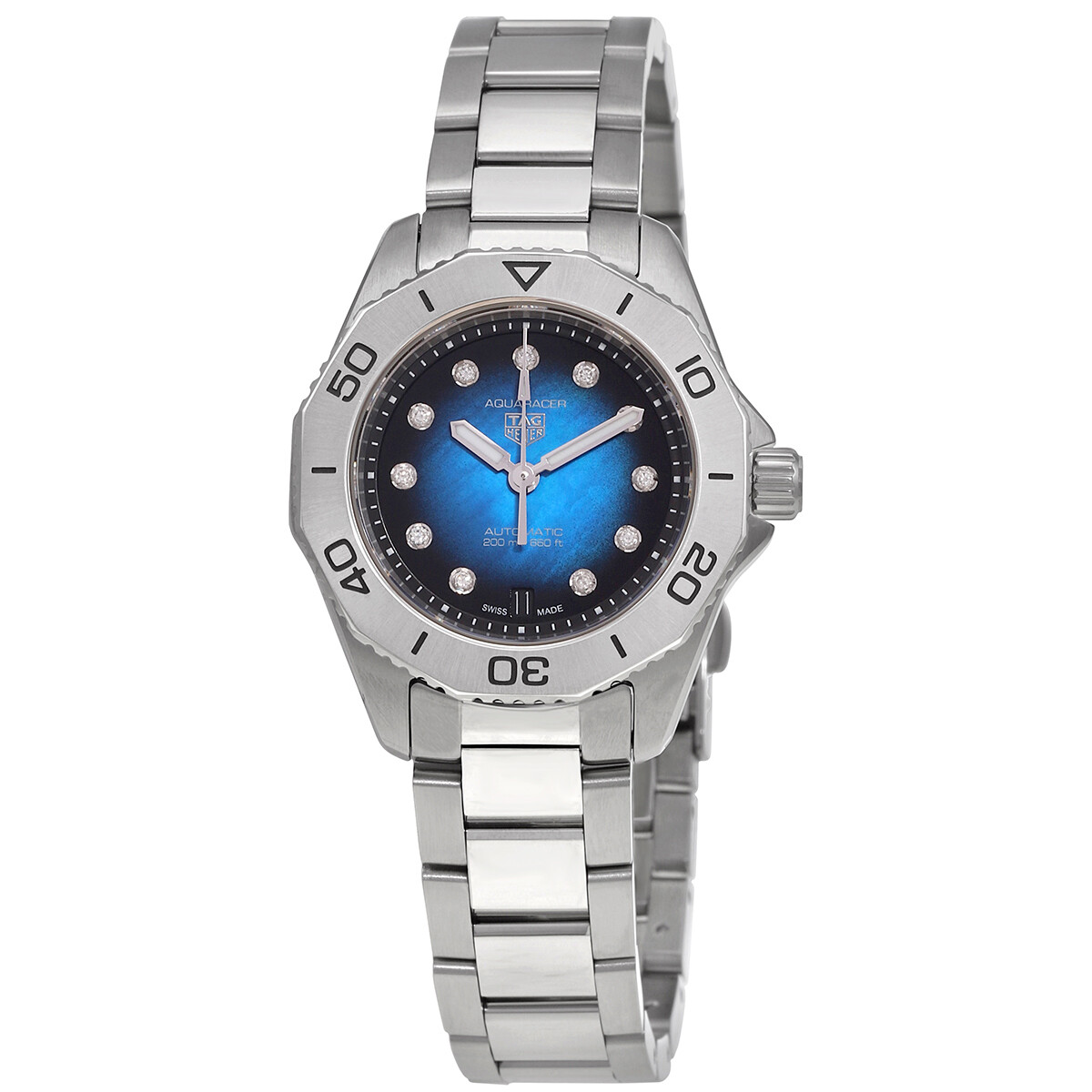 Tag Heuer Aquaracer Automatic Diamond Blue Dial Ladies Watch WBP2411.BA0622