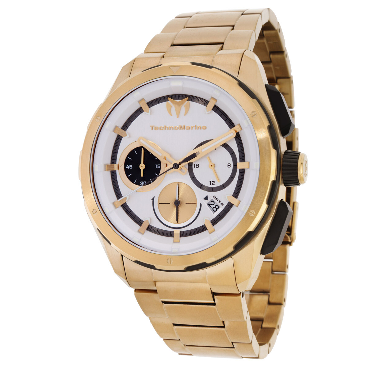 Technomarine Ocean Chronograph GMT Quartz Silver Dial Men's Watch TM-318093