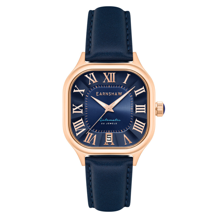 Thomas Earnshaw Coussin Automatic Blue Dial Men's Watch ES-8284-03