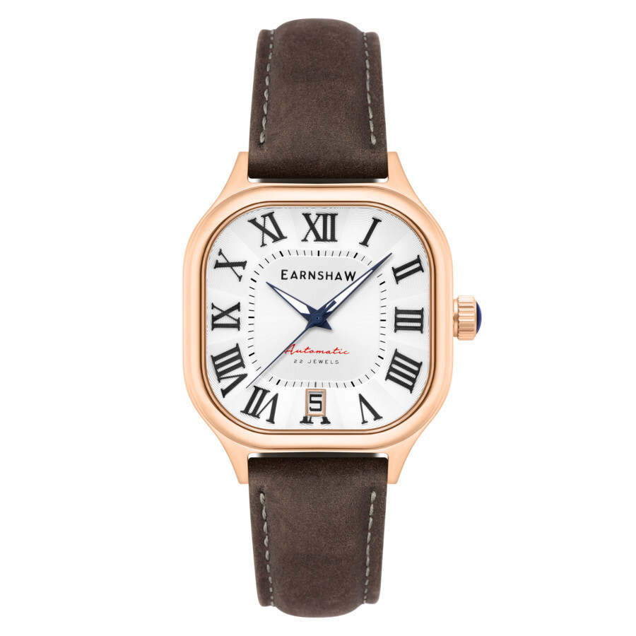 Thomas Earnshaw Coussin Automatic White Dial Men's Watch ES-8284-02