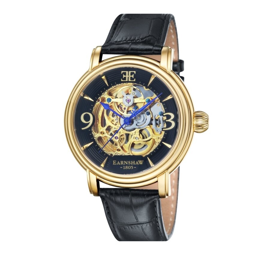 Thomas Earnshaw Longcase Automatic Black Dial Men's Watch ES-8011-03