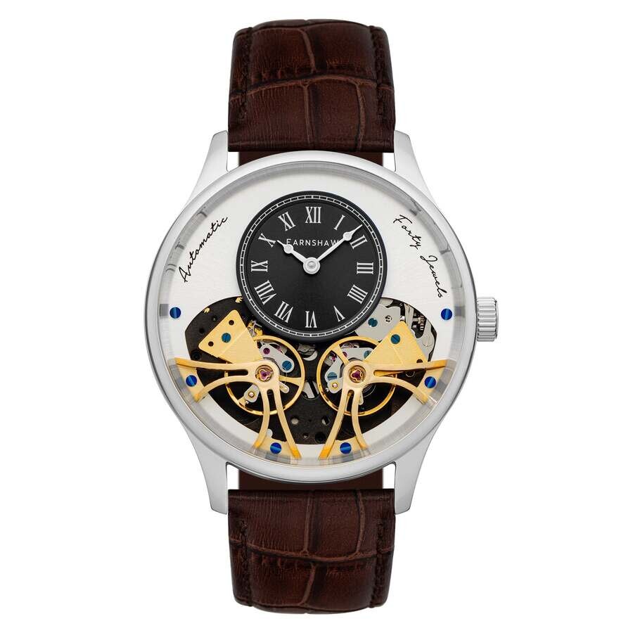 Thomas Earnshaw Scientists Faraday Double Barrel Black Dial Men's Watch ES-8179-03