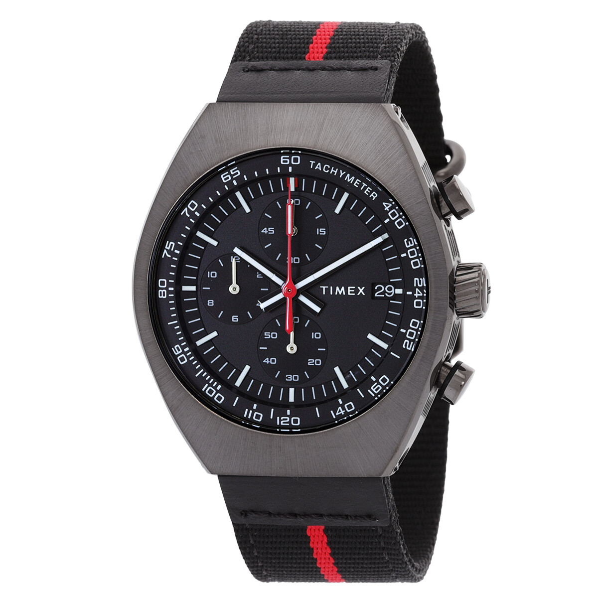 Timex Legacy Tonneau Chronograph Quartz Black Dial Men's Watch TW2W50200