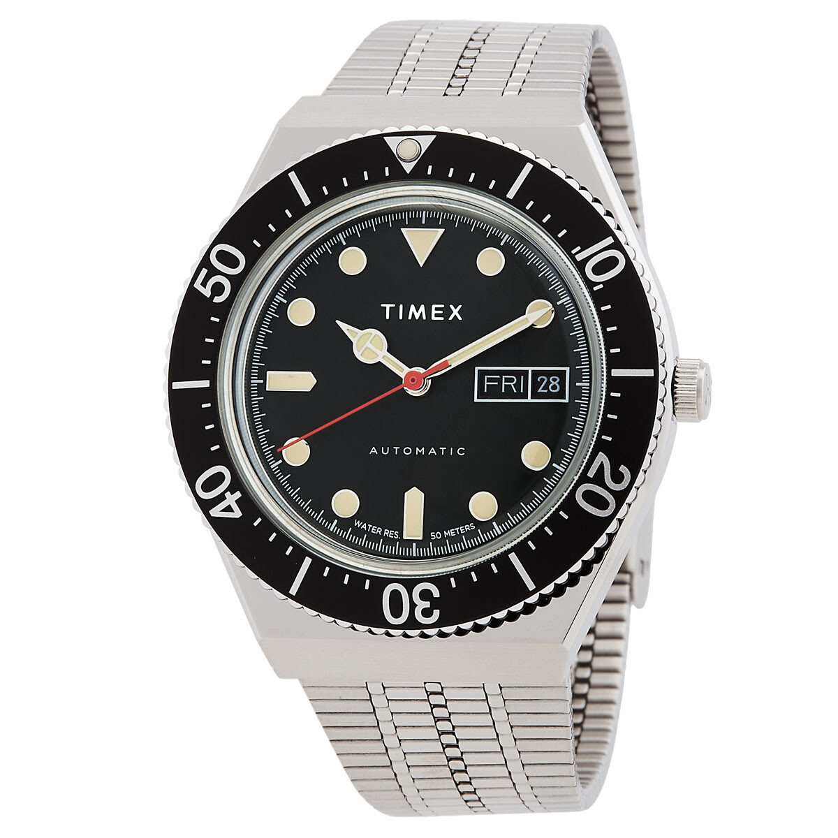 Timex M79 Automatic Black Dial Coke Bezel Men's Watch TW2U83400