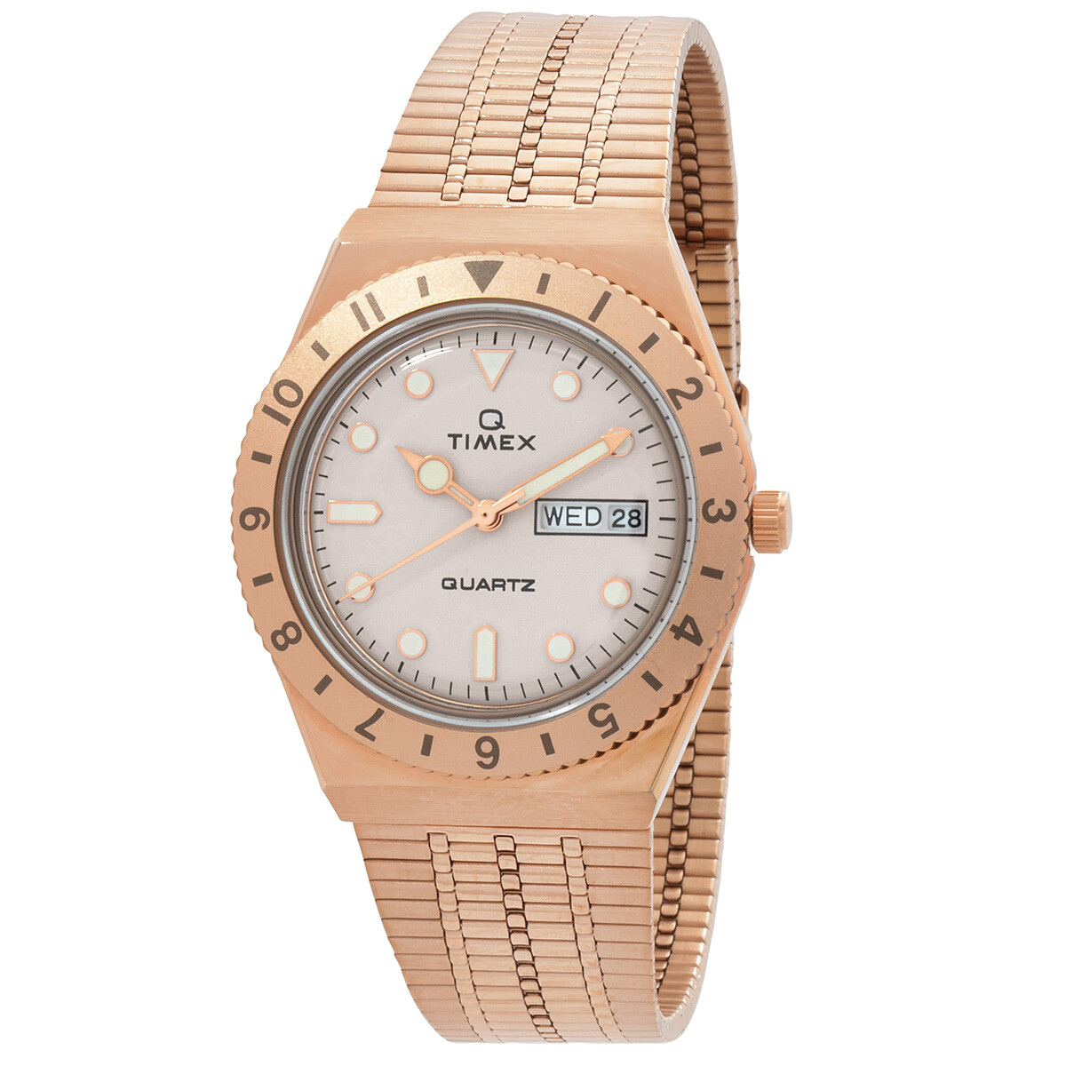 Timex Q Quartz Cream Dial Ladies Watch TW2U95700VQ