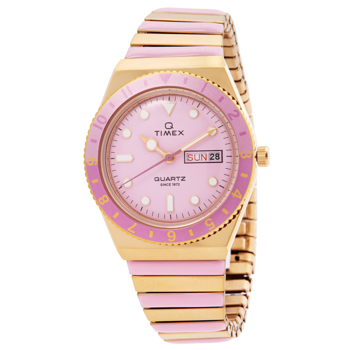 Timex Q Timex Quartz Pink Dial Ladies Watch TW2W87600VQ