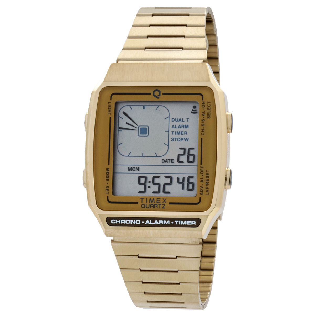 Timex Q Timex Reissue Quartz Analog-Digital White Dial Men's Watch TW2U72500ZV