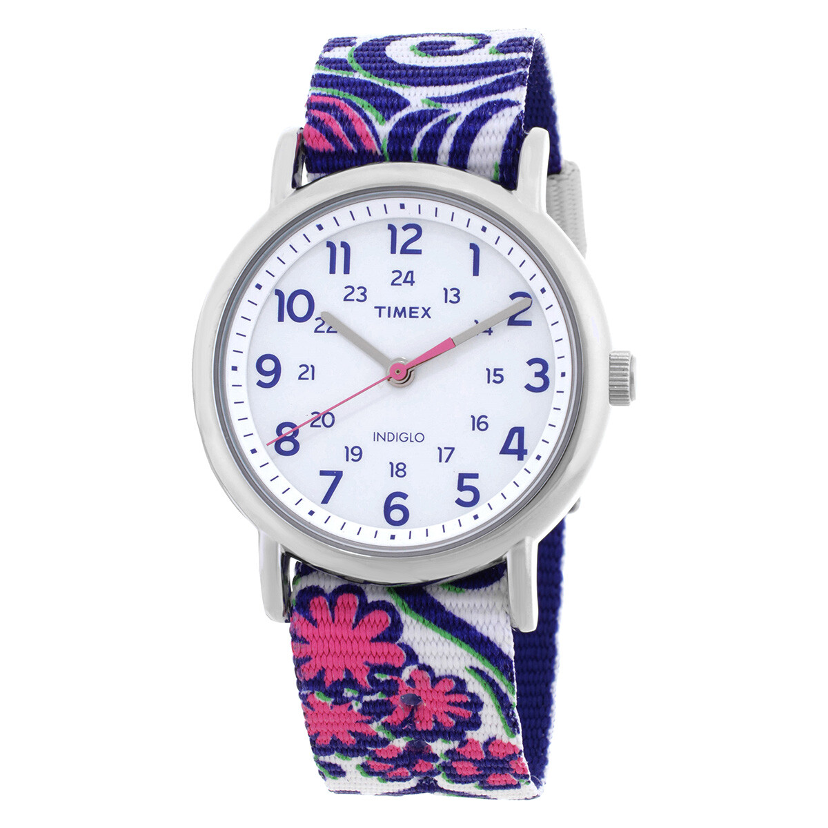 Timex Weekender Quartz White Dial Ladies Watch TW2P90200