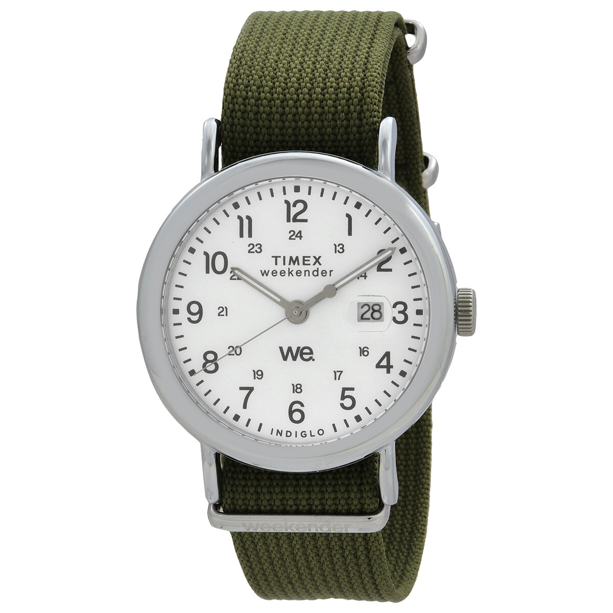 Timex Weekender Quartz White Dial Watch TW2W86000