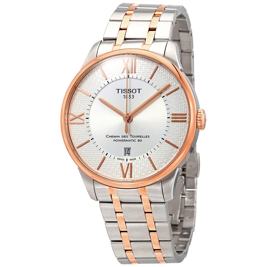 Tissot PR100 Silver Dial Two-tone Men's Watch T0494102203701