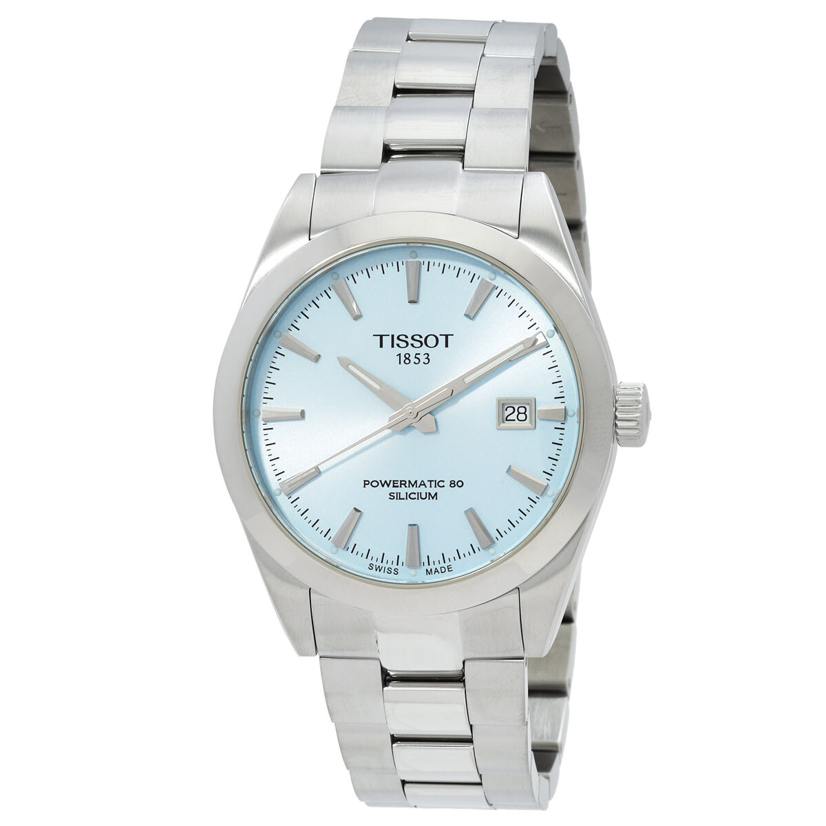 Tissot Gentleman Powermatic 80 Automatic Ice Blue Dial Watch T127.407.11.351.00